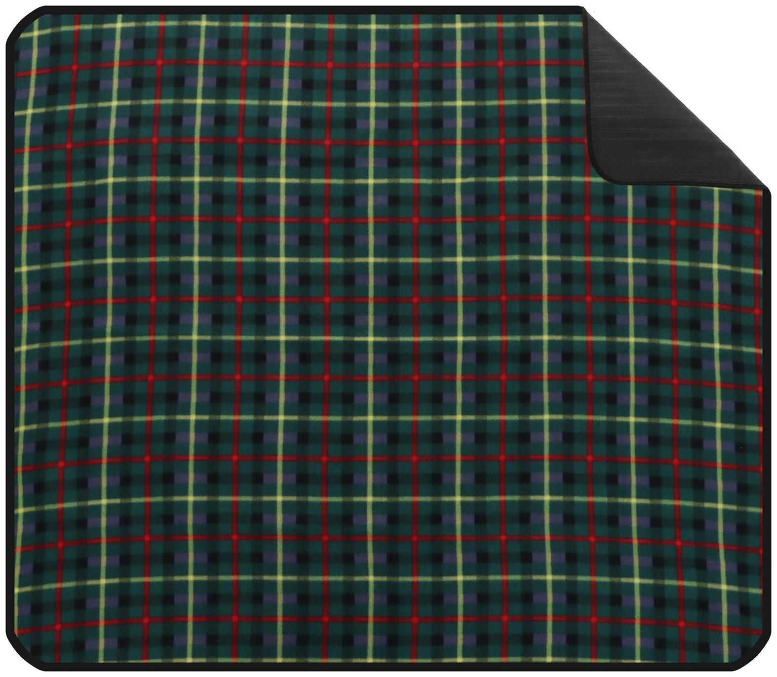 Коврик туристический, флис, р. 130 х 150 х 0.3 см, цвет МИКС