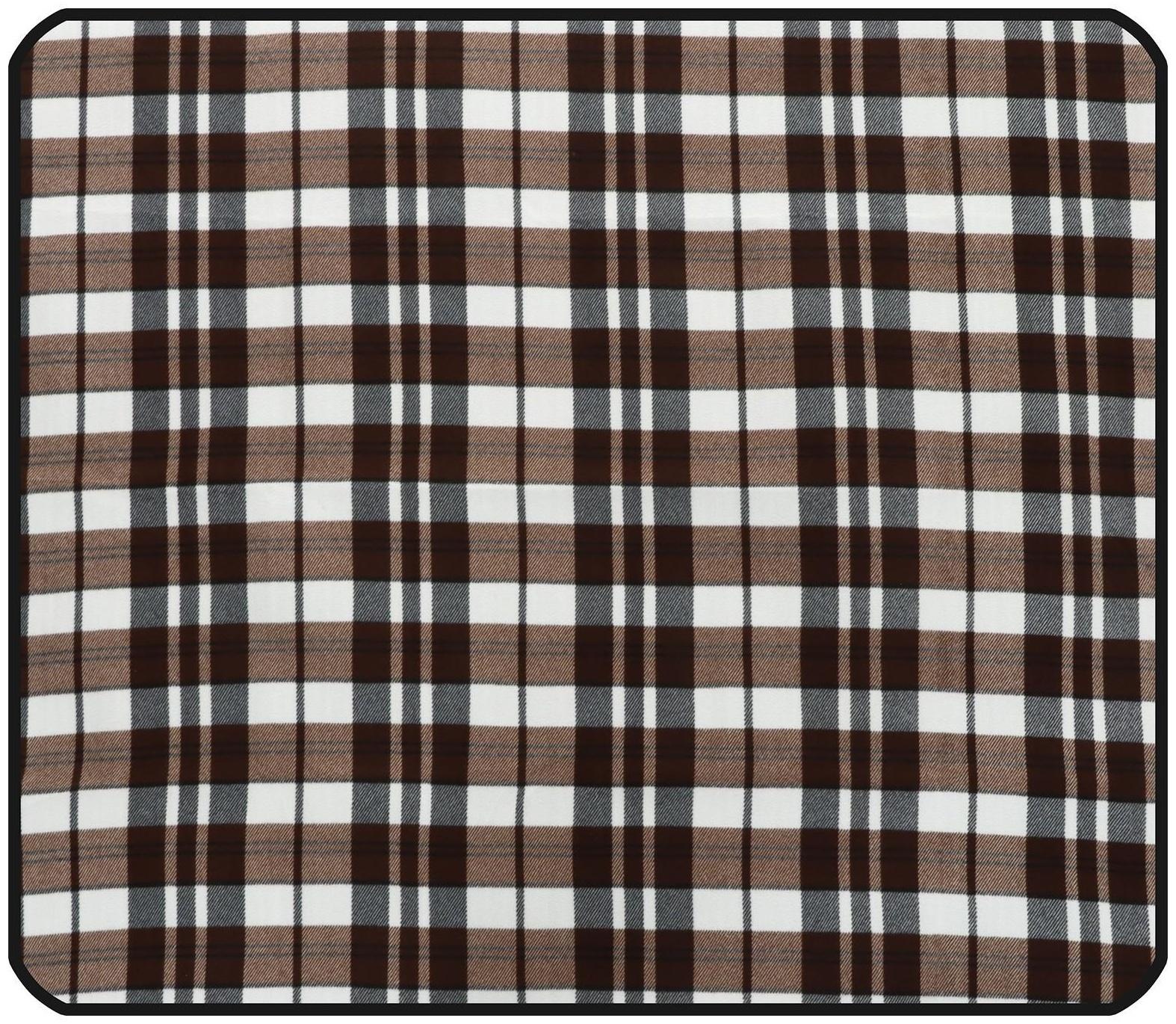 Коврик туристический, флис, р. 130 х 150 х 0.3 см, цвет МИКС