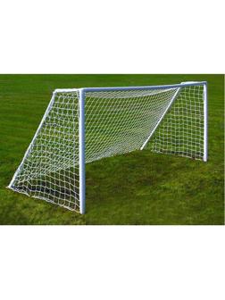 Сетка футбольная белая, 7,5 х 2,5 м, нить 2 мм, комплект 2 сетки