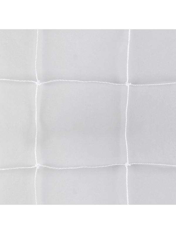 Сетка футбольная белая, 7,5 х 2,5 м, нить 2 мм, комплект 2 сетки