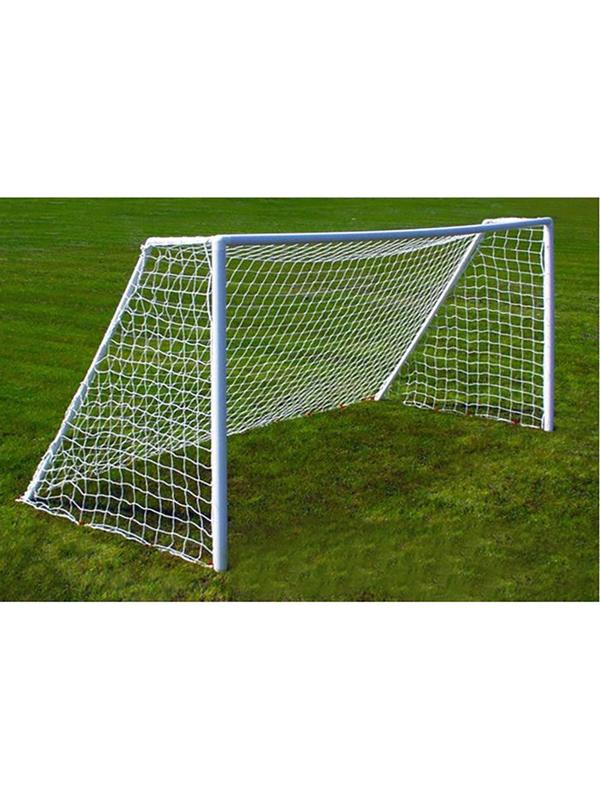 Сетка футбольная белая, 7,5 х 2,5 м, нить 2 мм, комплект 2 сетки