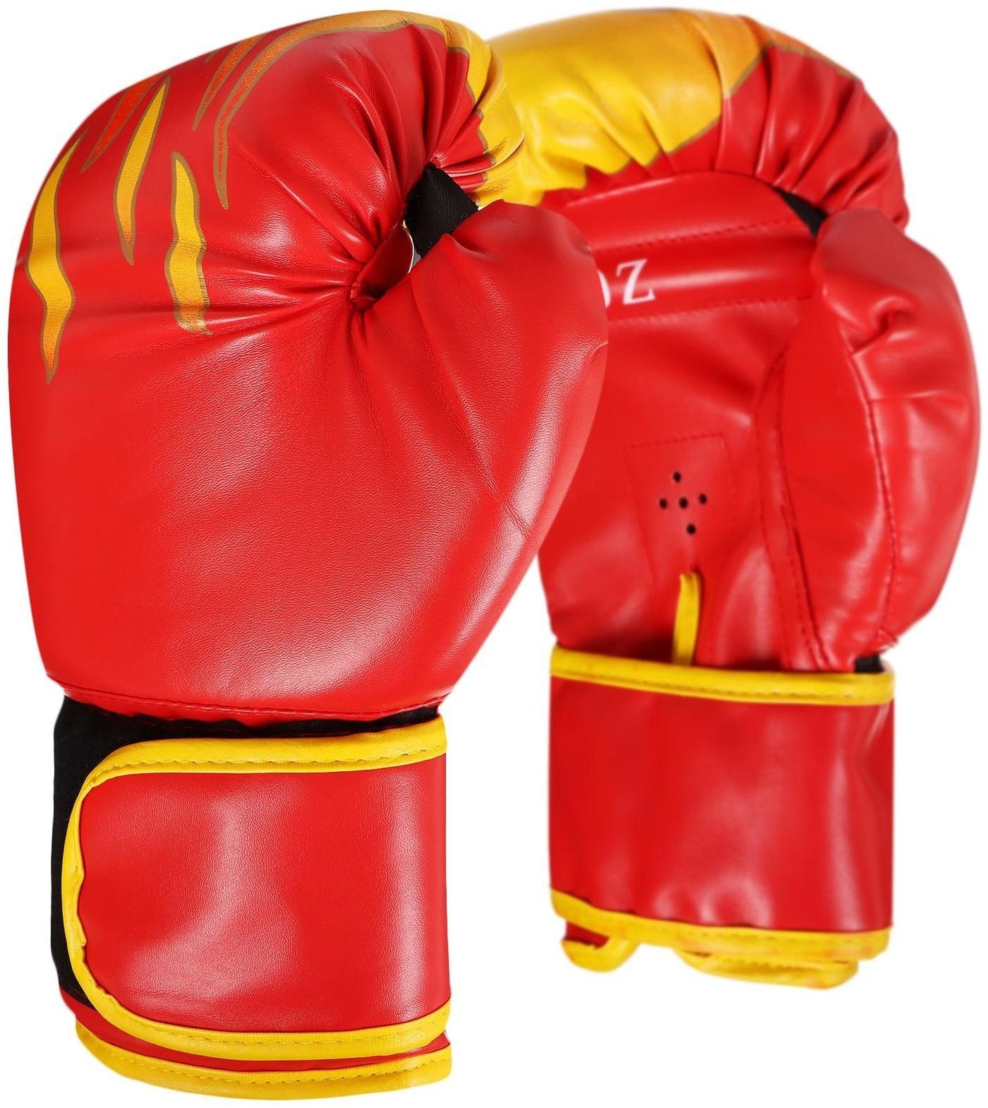 Перчатки боксерские, 12 унций, цвета МИКС