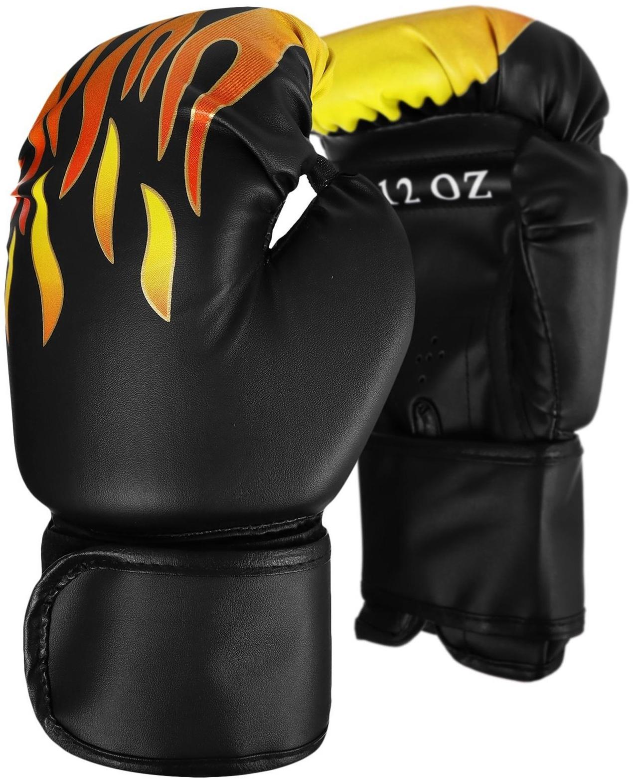 Перчатки боксерские, 12 унций, цвета МИКС