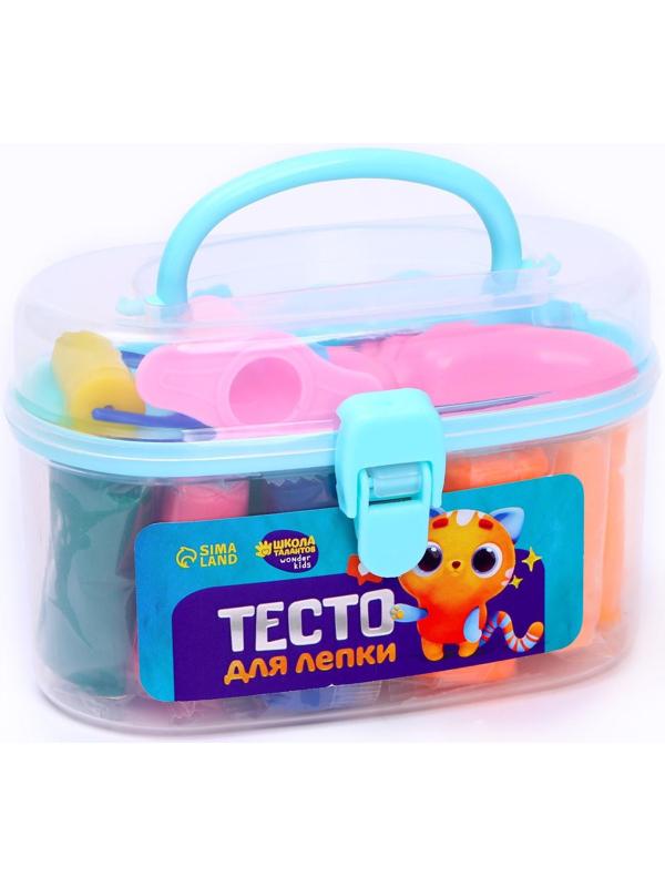 Тесто для лепки, 13 цветов, 200 г, 2 формочки, каток, шприц, цвета МИКС