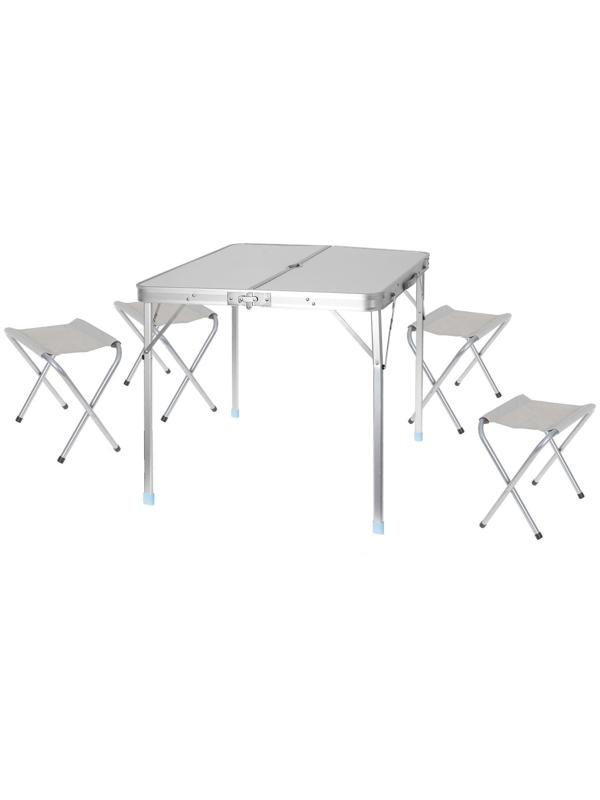 Набор туристический складной: стол, 4 стула