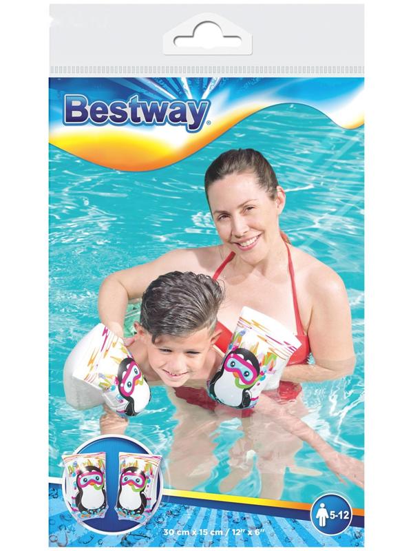 Нарукавники для плавания Aquatic Life, 30 x 15 см, от 5-12 лет, цвета МИКС, 32102 Bestway