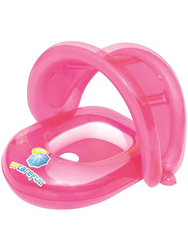 Круг для плавания с сиденьем и тентом от солнца, 80 х 85 см, цвета МИКС, 34091 Bestway