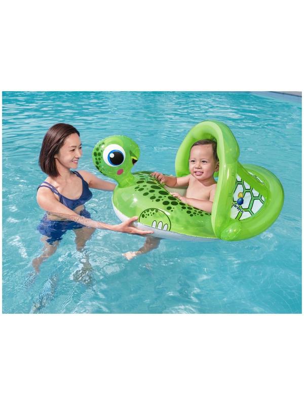 Круг для плавания «Черепаха», с сиденьем и тентом , 74 х 66 см, от 1-2 лет, 34094 Bestway