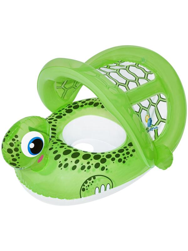 Круг для плавания «Черепаха», с сиденьем и тентом , 74 х 66 см, от 1-2 лет, 34094 Bestway