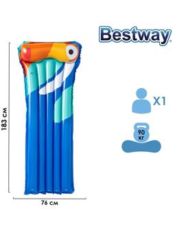 Матрас для плавания, 183 х 76 см, цвета МИКС, 44021 Bestway