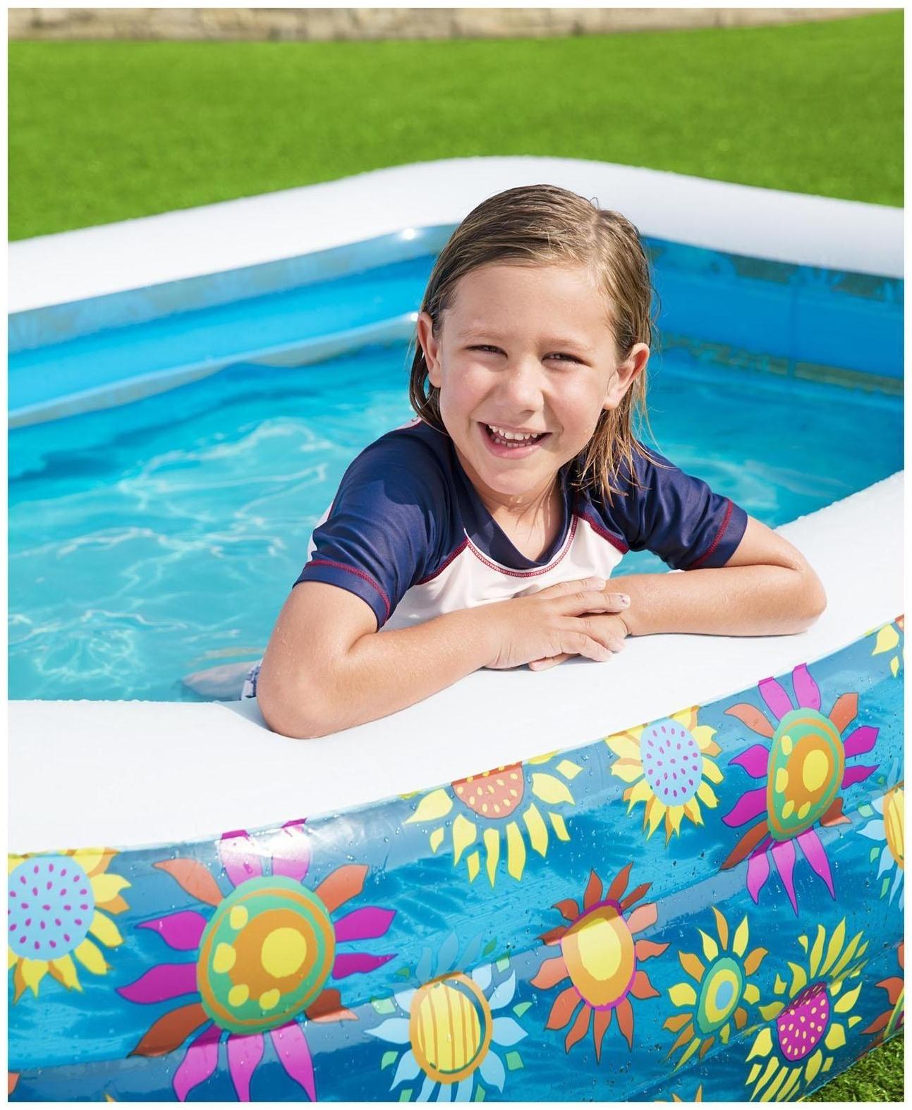 Бассейн надувной «Цветочный мир», 305 х 183 х 56 см, от 6 лет, 54121 Bestway