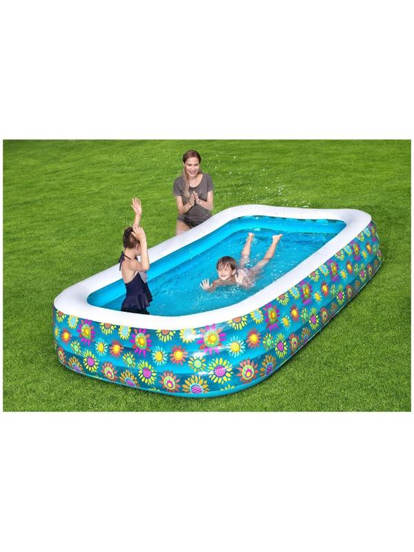 Бассейн надувной «Цветочный мир», 305 х 183 х 56 см, от 6 лет, 54121 Bestway