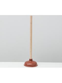 Вантуз с длинной ручкой, d=13,5 см, h=41 см, цвет МИКС