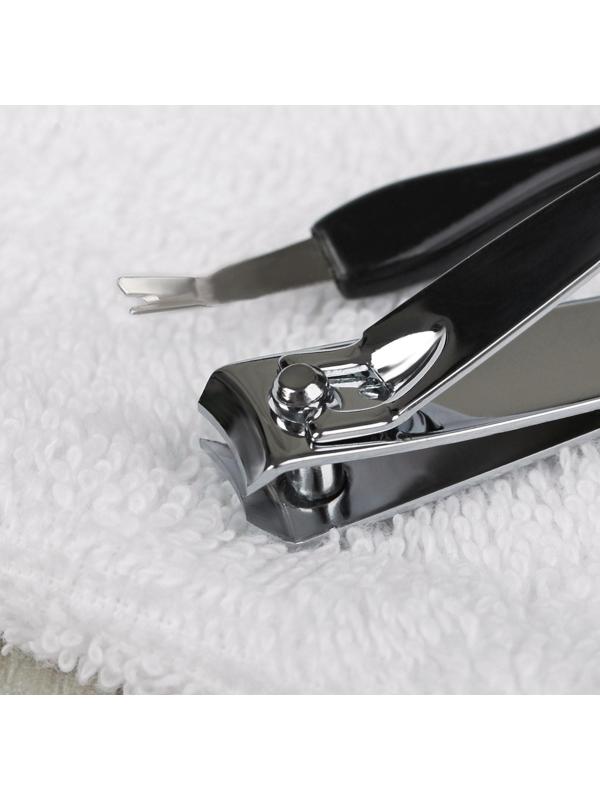 Набор для педикюра, 5 предметов, на блистере, цвет чёрный