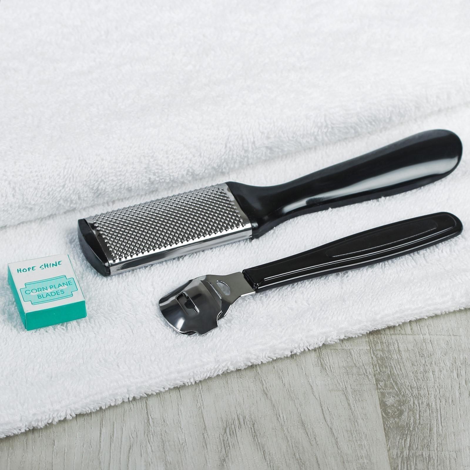 Набор для педикюра, 3 предмета, на блистере, цвет чёрный