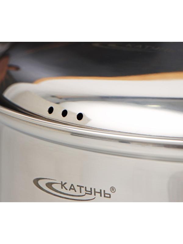 Кастрюля «Гретта», 1,8 л, d=16 см, металлическая крышка, капсульное дно, индукция, цвет серебряный