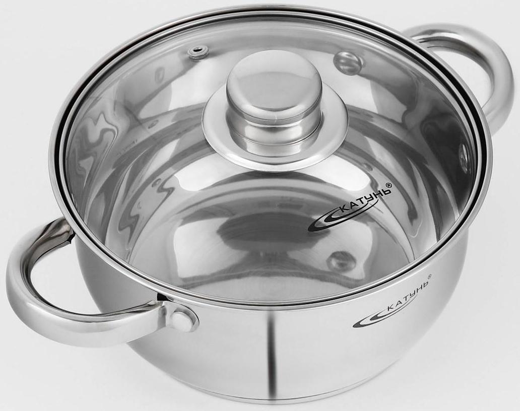 Набор кастрюль «Гретта», 2 предмета: 2,2/4,2 л, капсульное дно, индукция