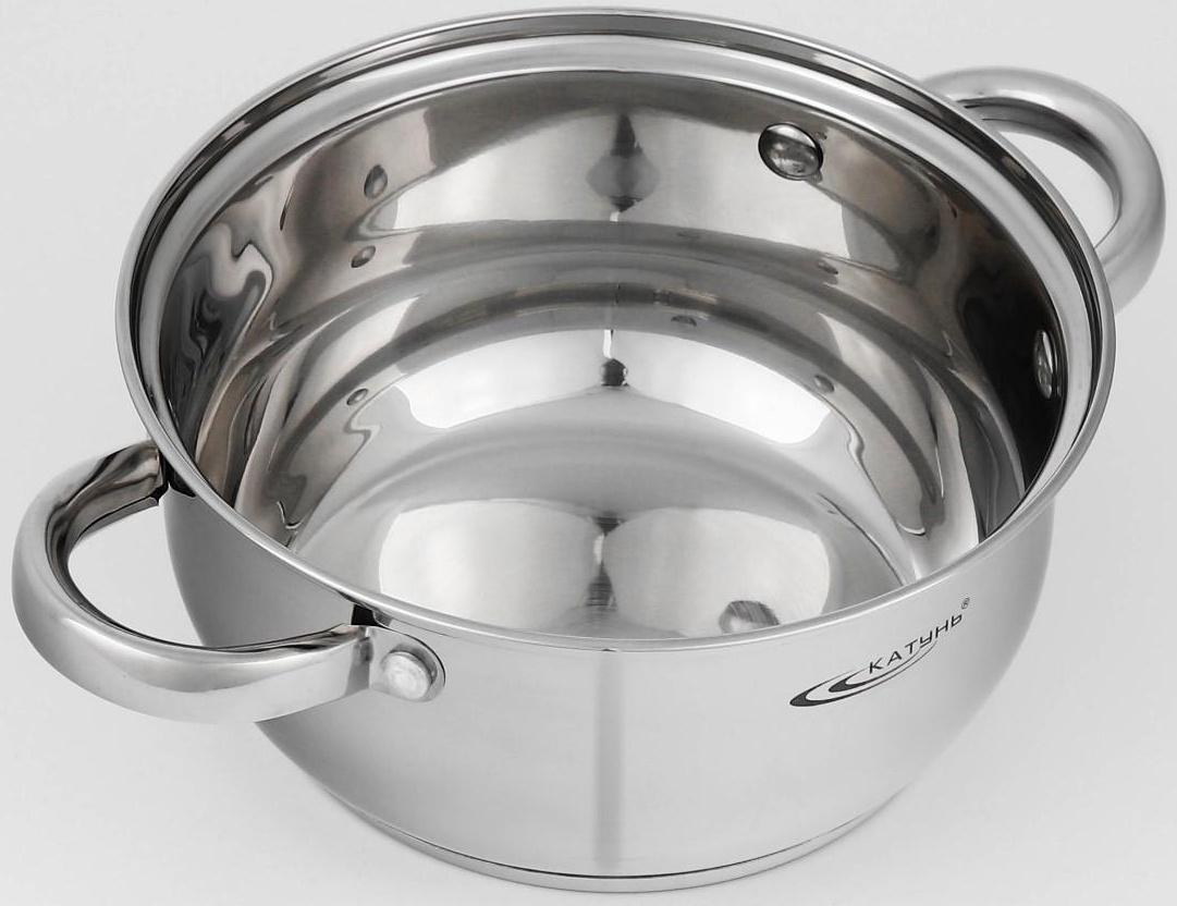 Набор кастрюль «Гретта», 2 предмета: 2,2/4,2 л, капсульное дно, индукция