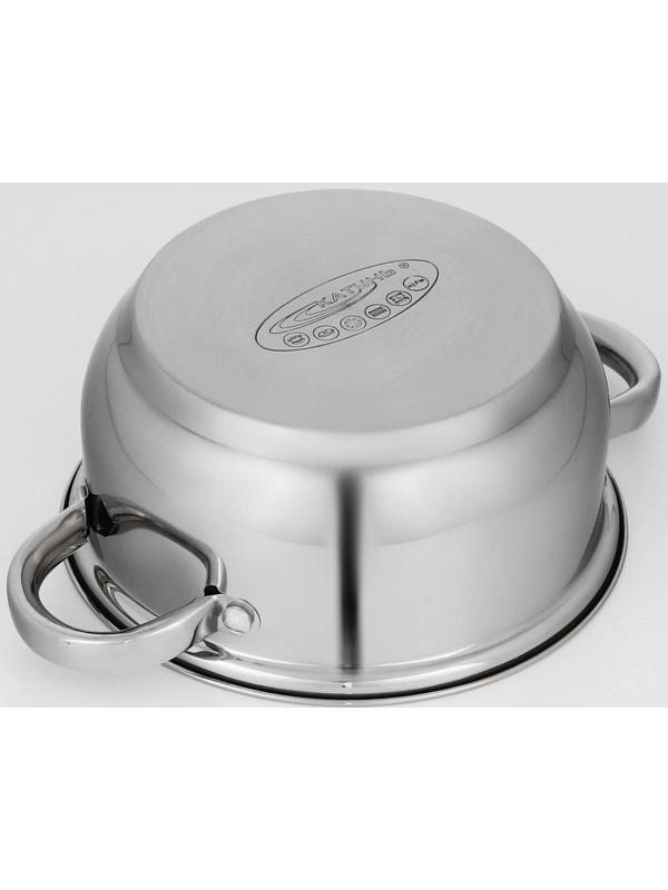 Набор кастрюль «Гретта», 2 предмета: 2,2/4,2 л, капсульное дно, индукция