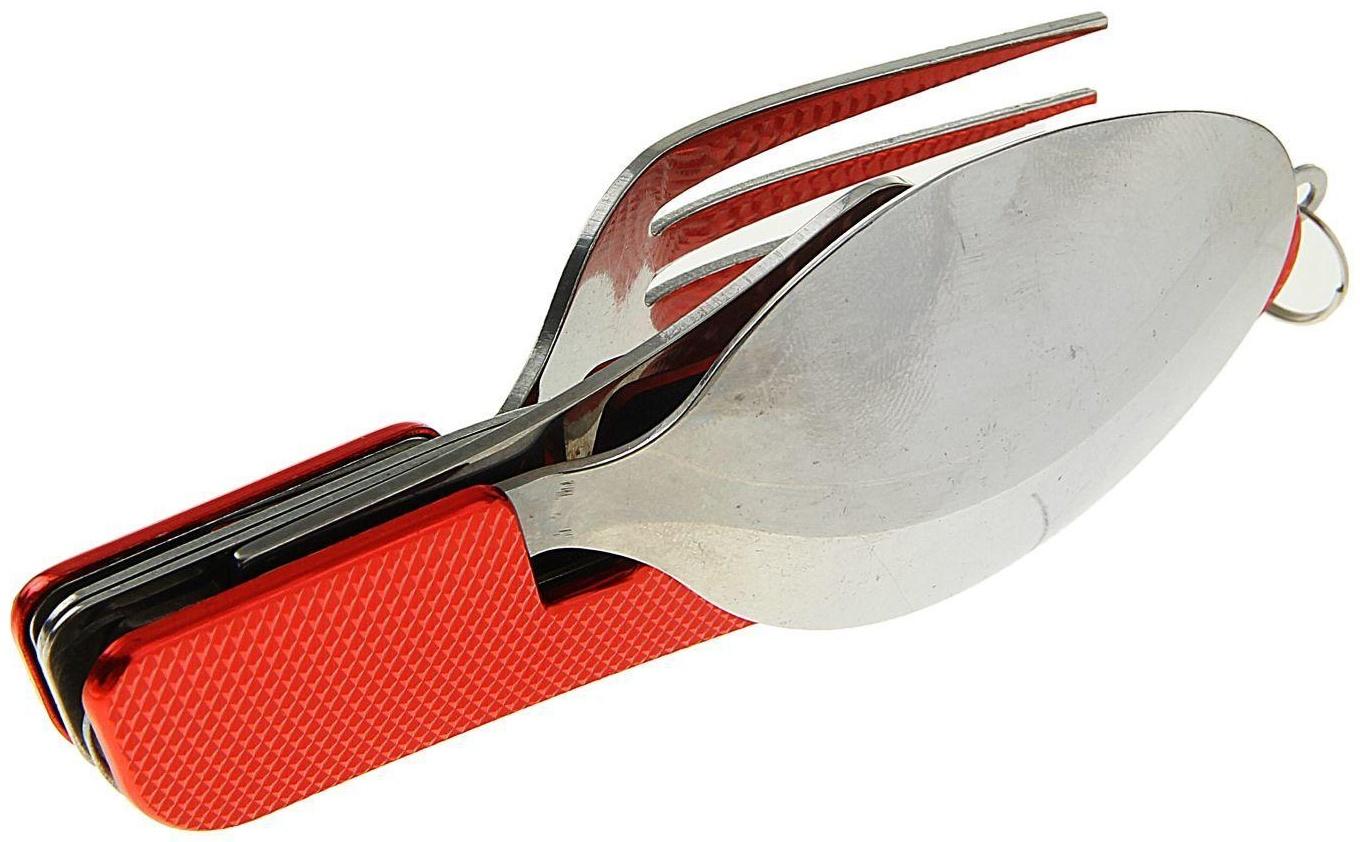Набор туриста 3в1: вилка, ложка, нож с открывалкой