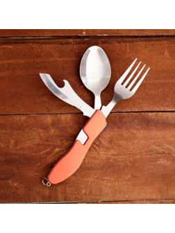 Набор туриста 3в1: вилка, ложка, нож с открывалкой