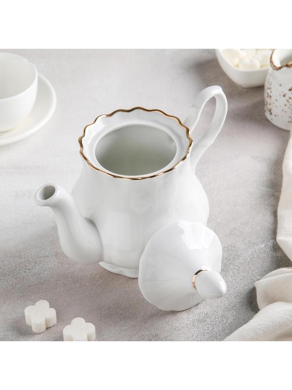 Чайник «Романс», 800 мл, цвет белый