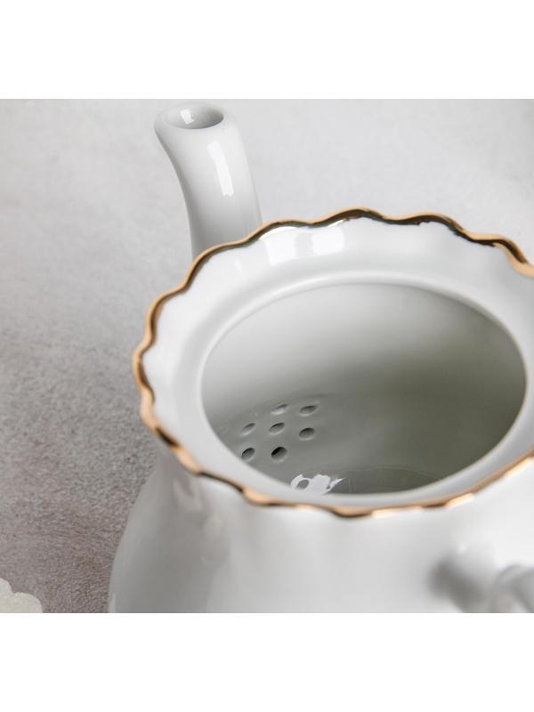 Чайник «Романс», 800 мл, цвет белый