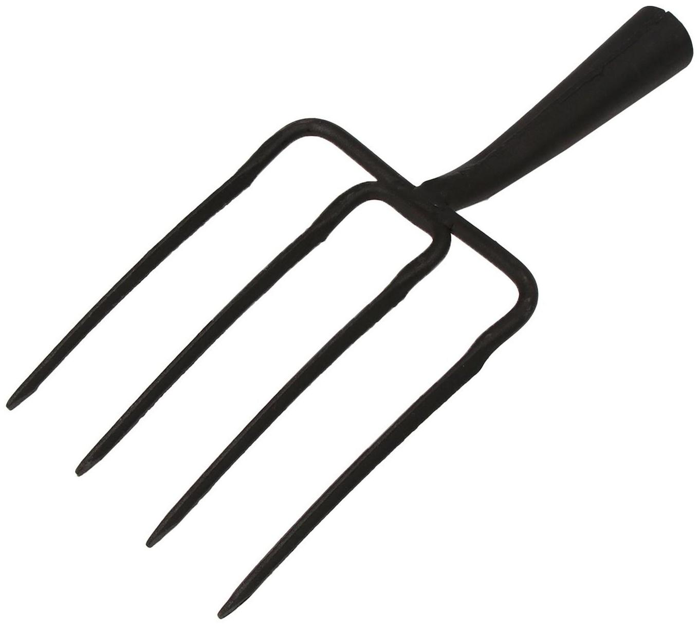 Вилы садово-огородные, 4-рогие, тулейка 40 мм, без черенка