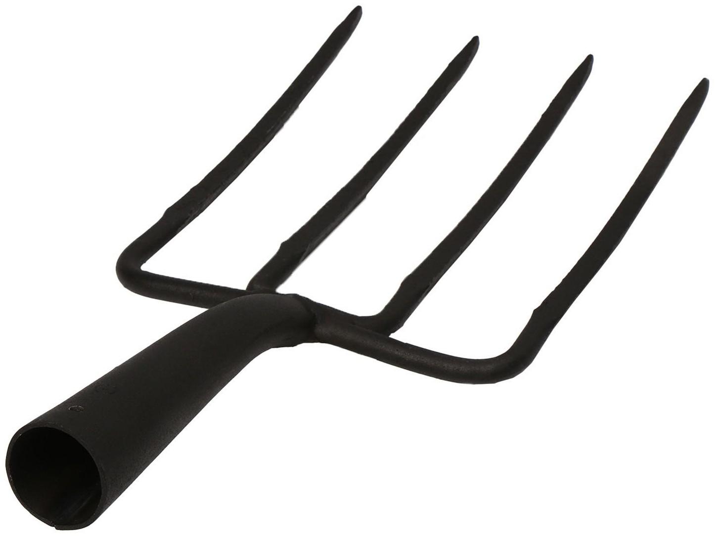 Вилы садово-огородные, 4-рогие, тулейка 40 мм, без черенка