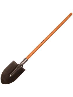 Лопата штыковая, острая, L = 146 см, с деревянным черенком, Greengo
