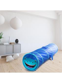 Детский тоннель «Акула», цвет синий