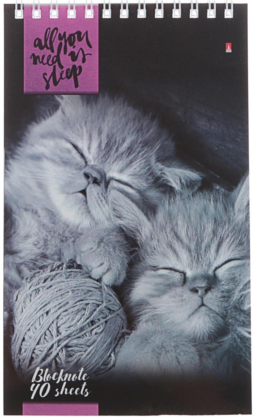 Блокнот А5, 40 листов на гребне 