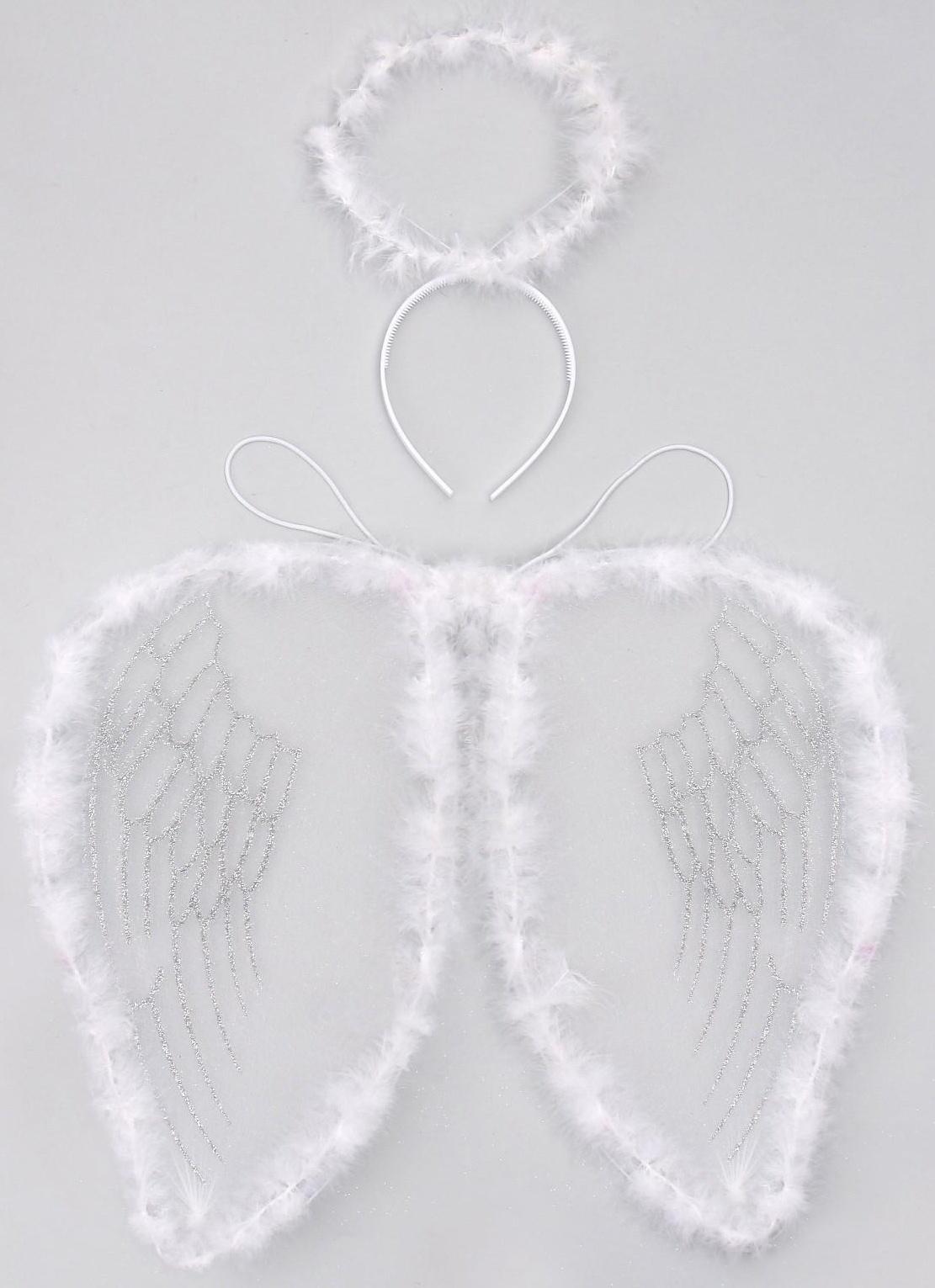 Карнавальный набор «Ангел», 2 предмета: нимб, крылья, цвет белый, 3-5 лет