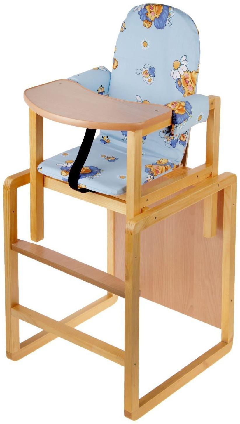 Стульчик для кормления «Алекс», трансформер, цвет голубой, рисунок МИКС