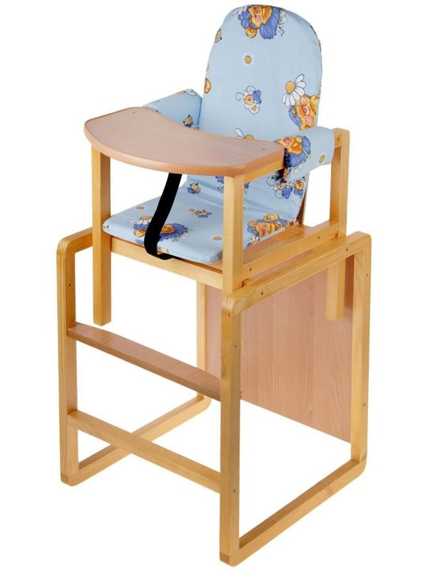 Стульчик для кормления «Алекс», трансформер, цвет голубой, рисунок МИКС