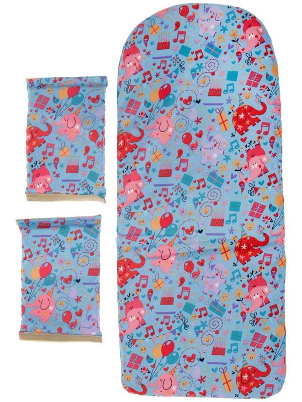 Стульчик для кормления «Алекс», трансформер, цвет голубой, рисунок МИКС