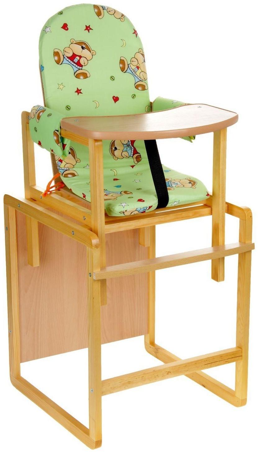 Стульчик для кормления «Алекс», трансформер, цвет зелёный, рисунок МИКС