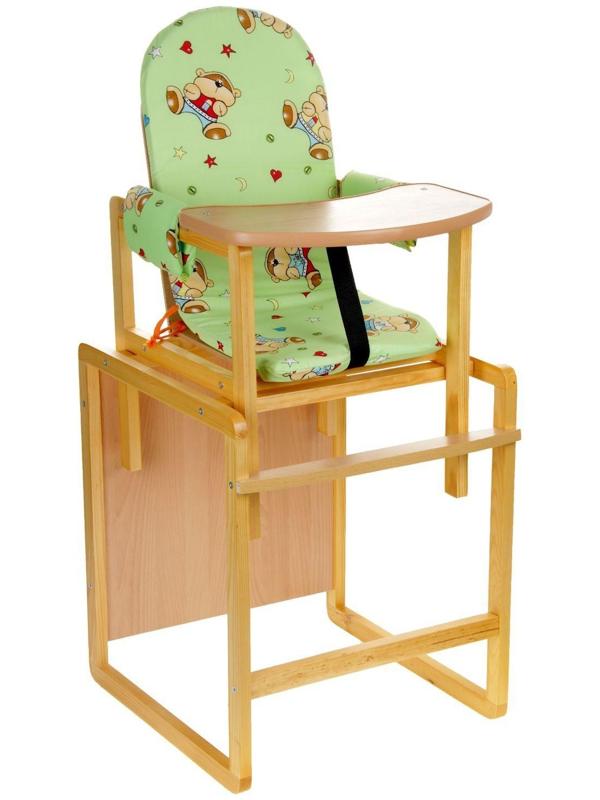 Стульчик для кормления «Алекс», трансформер, цвет зелёный, рисунок МИКС