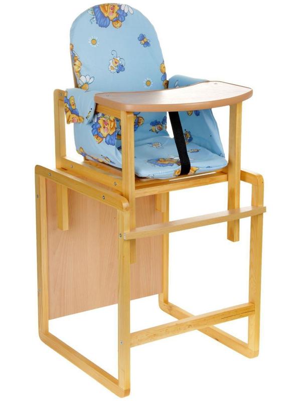 Стульчик для кормления «Бутуз», трансформер, цвет голубой, рисунок МИКС