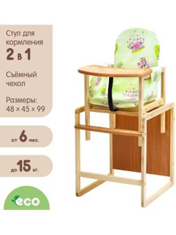 Стульчик для кормления «Бутуз», трансформер, цвет фисташковый