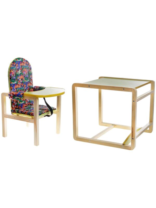 Стульчик для кормления «Джунгли», трансформер, цвет зелёный