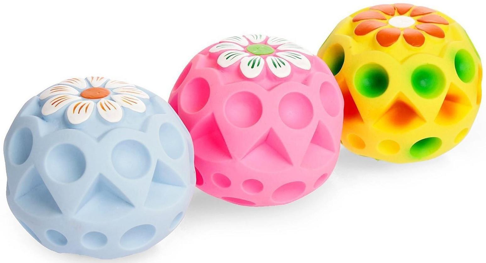 Резиновая игрушка «Мяч», цвета микс, 1 шт.