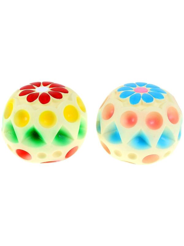 Резиновая игрушка «Мяч», цвета микс, 1 шт.