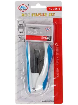 Степлер №24/6 и скобы №24/6, блистер, МИКС