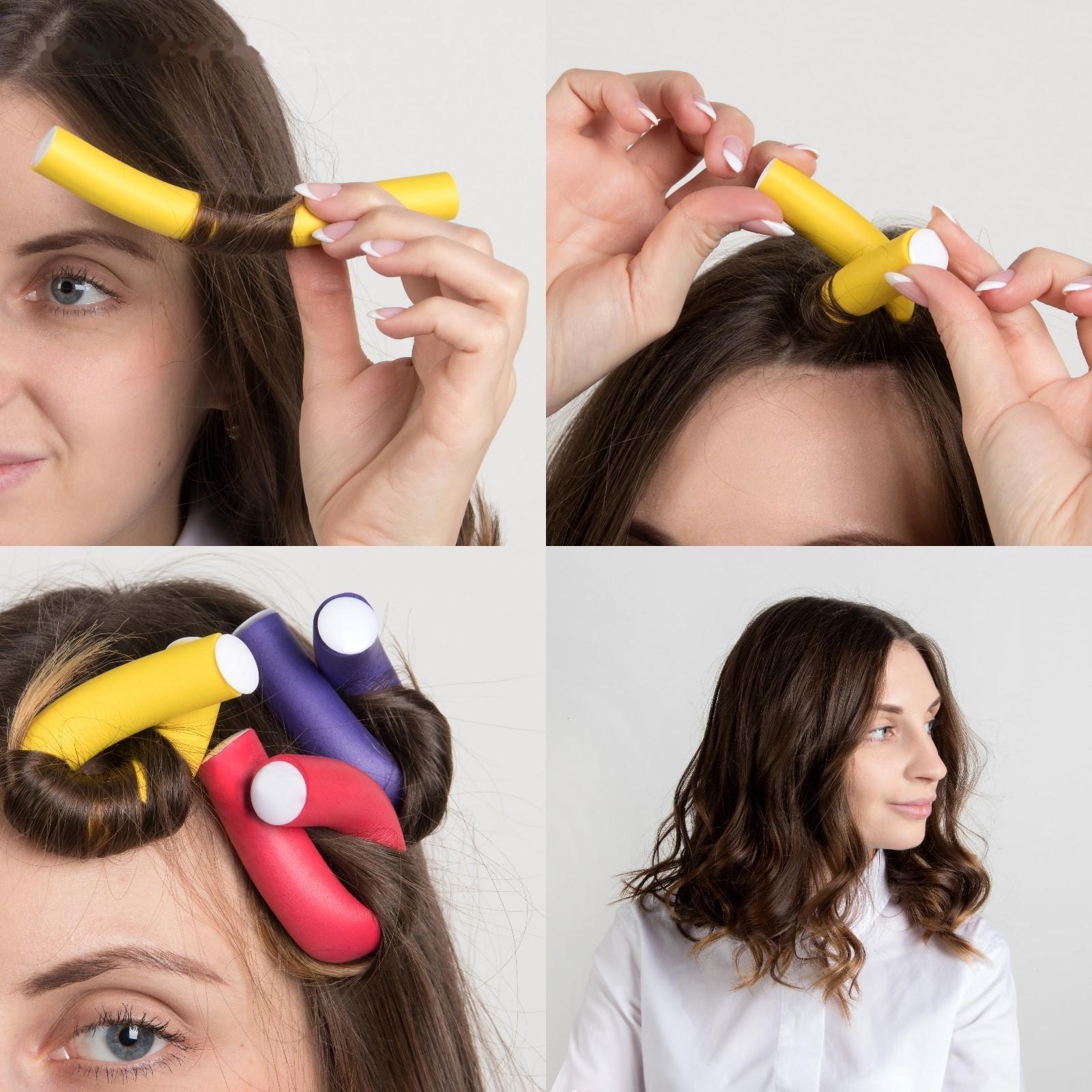 Бигуди «Бумеранг», d = 1,5 см, 15 см, 6 шт, цвет МИКС