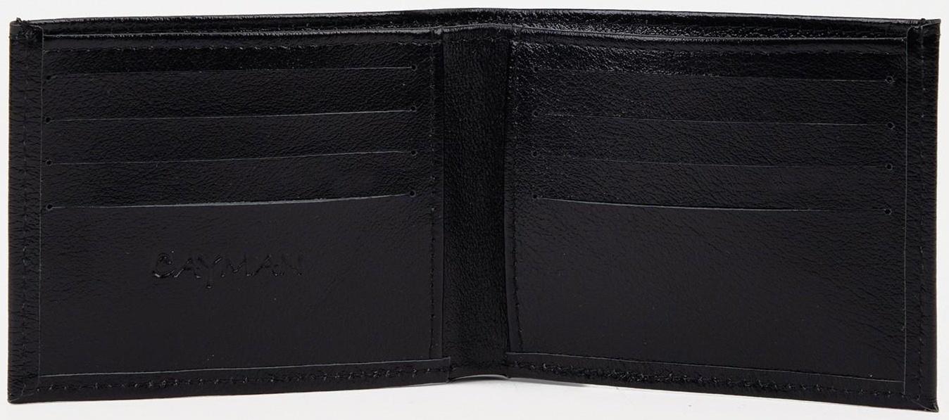 Портмоне без застёжки, цвет чёрный