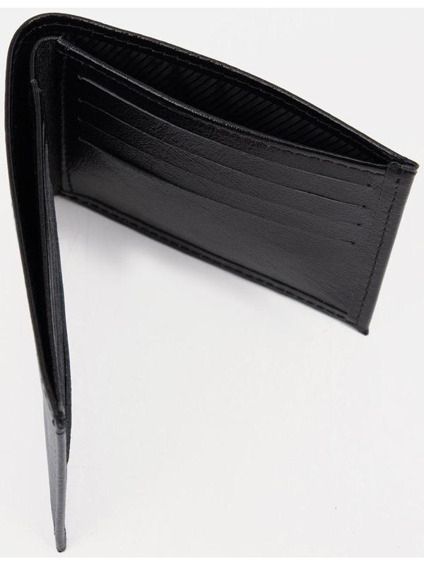 Портмоне без застёжки, цвет чёрный