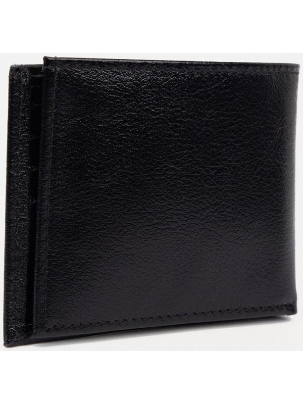 Портмоне без застёжки, цвет чёрный