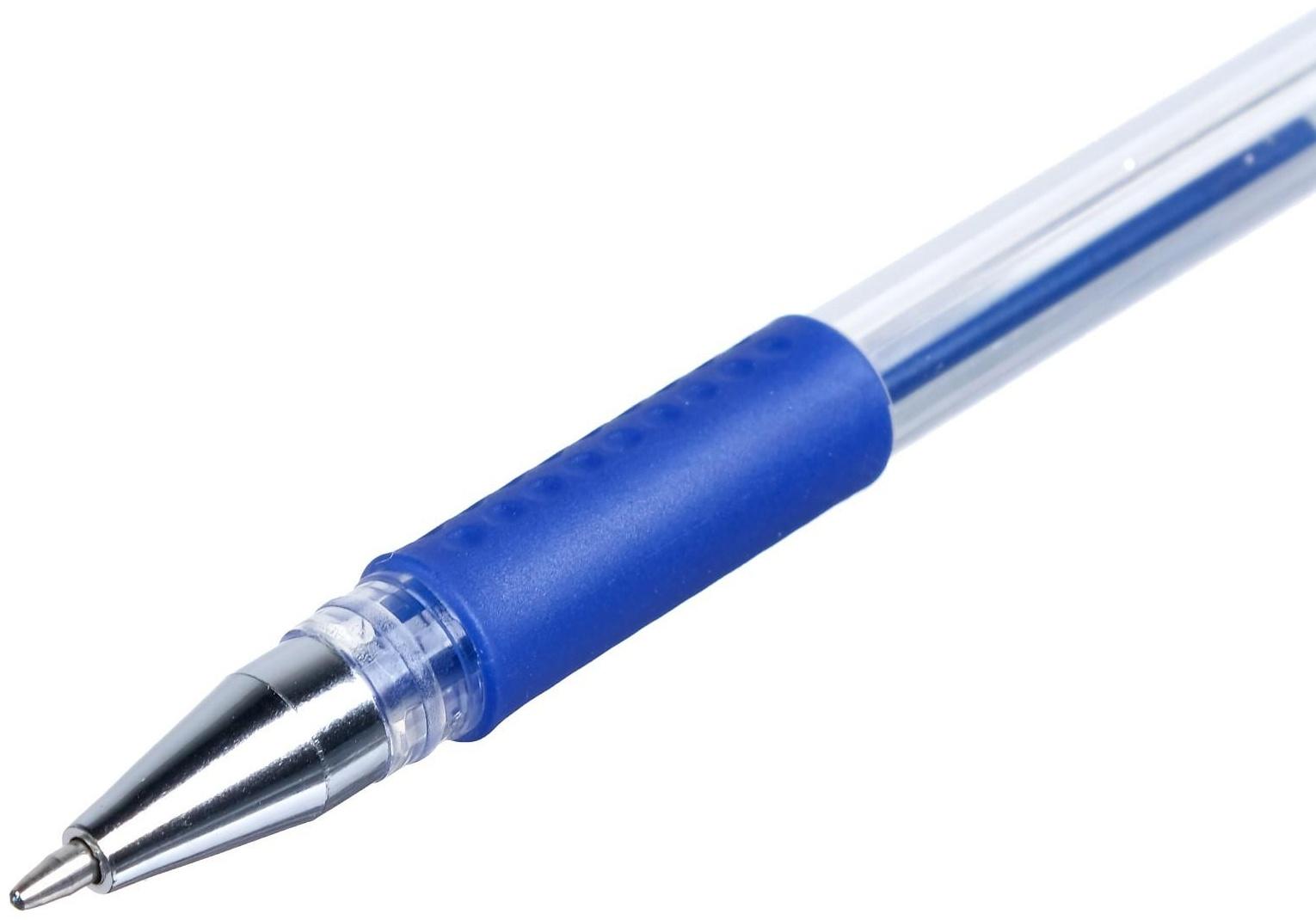 Набор гелевых ручек, 4 цвета, металлик, с резиновыми держателями, в блистере, МИКС