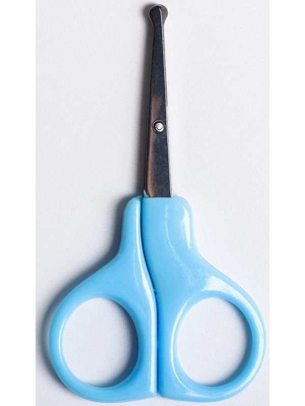 Ножницы детские безопасные, маникюрные, от 0 мес., цвета МИКС